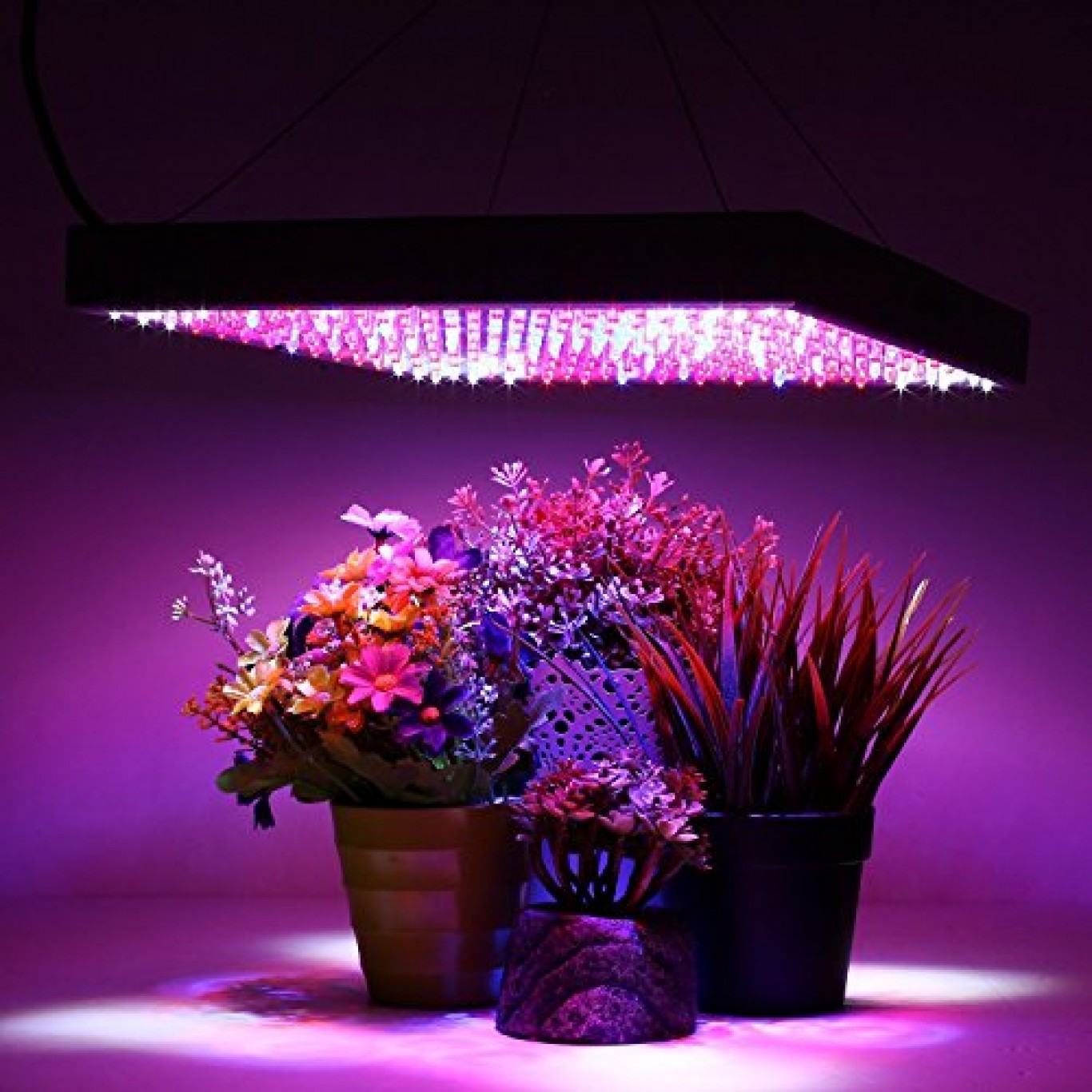 Κρεμαστό Grow Light με 225 LED και Ισχύ 45W Μ31xΒ31xΥ9.8εκ. OEM CTK-LEDGROW-225PCS